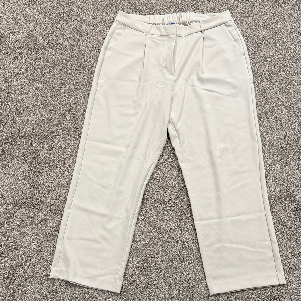Old Navy Cream Wide Leg Pants